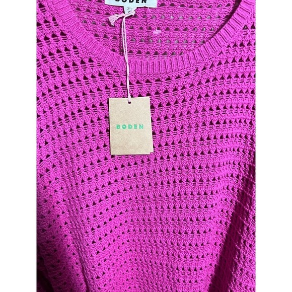 Crochet Knit Dress Rose Violet - Picture 4 of 6